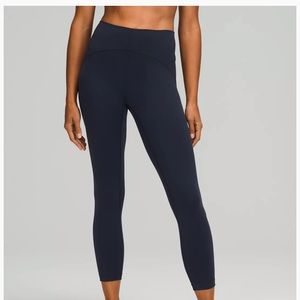 NWT Lululemon Instill high rise tight leggings 25inches navy